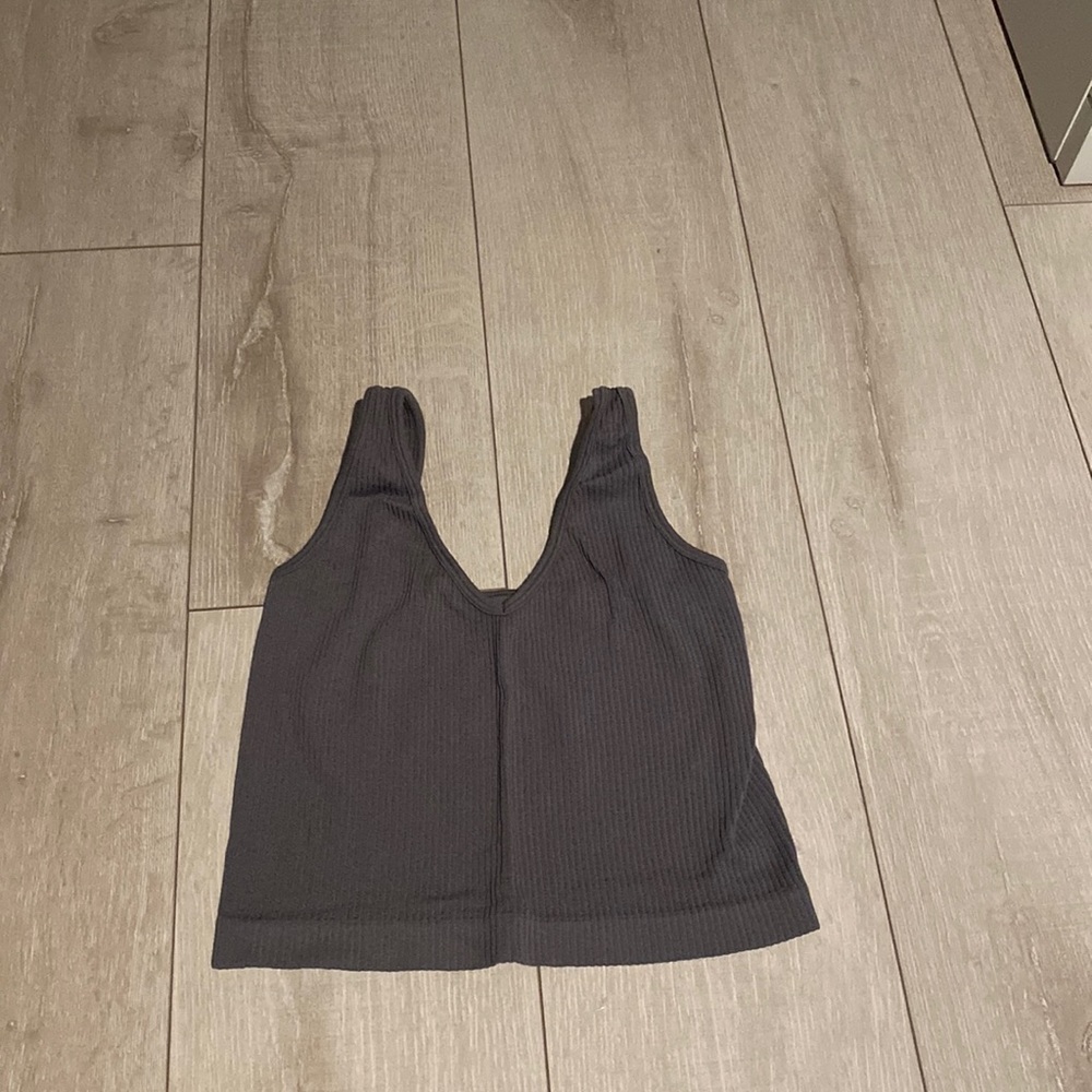 Free People ribbed cropped tank top